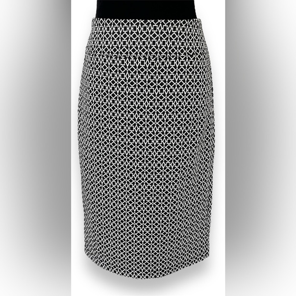 SOHO APPAREL LTD. Black & White Stretchy Pencil Skirt M - Picture 10 of 10